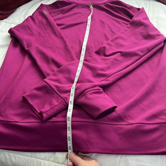 Under armour xl fusia all season long sleeve zipper light jacket - Picture 2 of 4